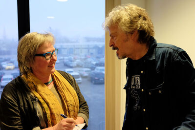Heike Engelhardt im Gespräch mit dem BAP-Frontman (Quelle: Oliver Hofmann)