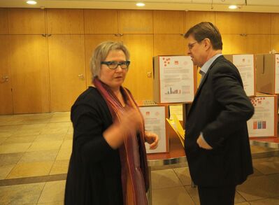 Heike Engelhardt, Ralf Stegner und Rudolf Bindig