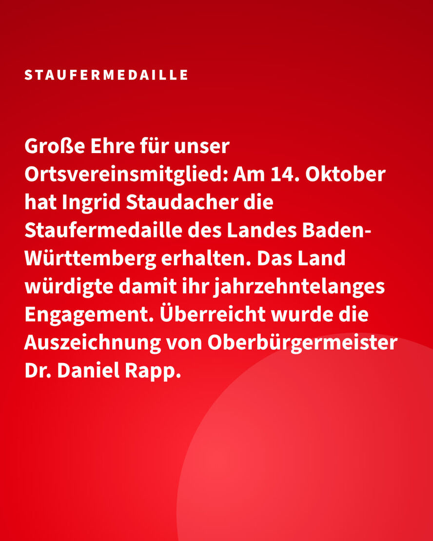 Staufermedaille für Ingrid Staudacher – Bild 2 von 8